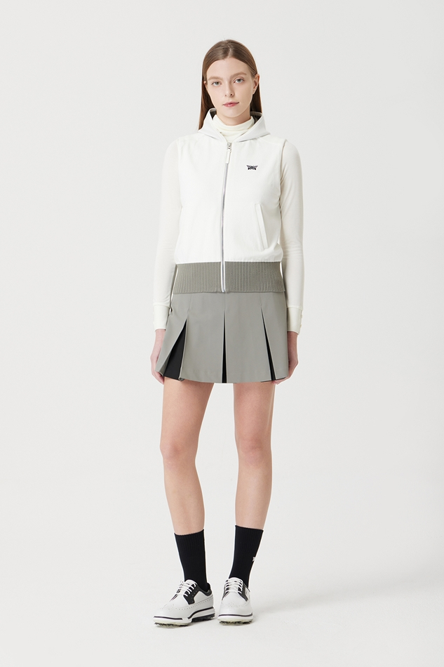 WOMEN SWEATER HOODIE VEST ZIP UP