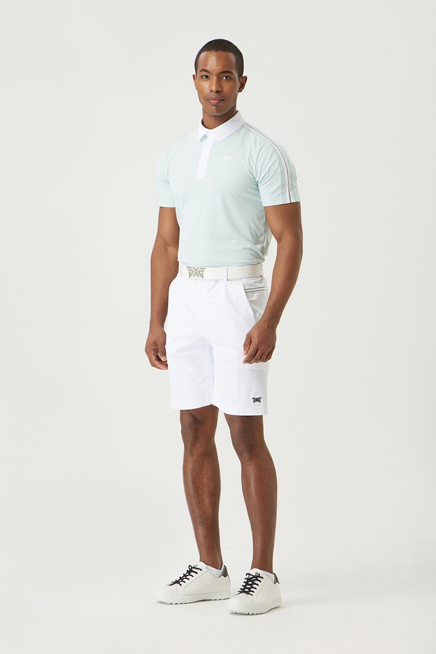 SUMMER KNITTED POINT COLLAR SHORT-SLEEVE