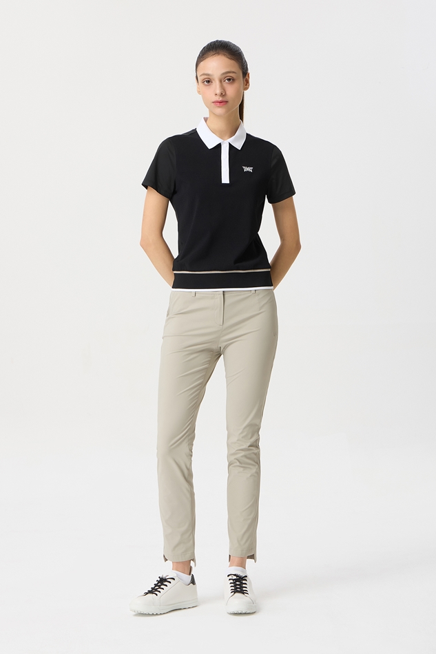 WOMENS SUMMER KNIT HYBRID SHORT-SLEEVE