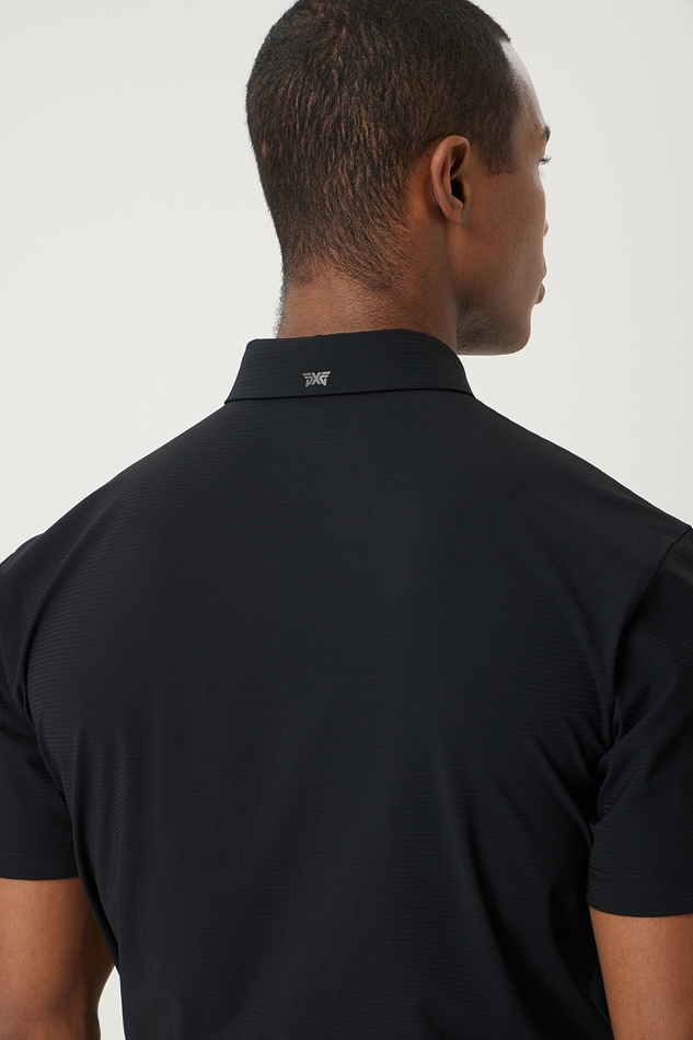 SUMMER TEXTURED COLLAR SHORT-SLEEVE