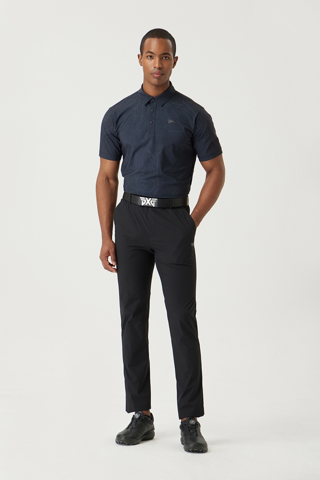 SUMMER PATTERN COLLAR SHORT-SLEEVE