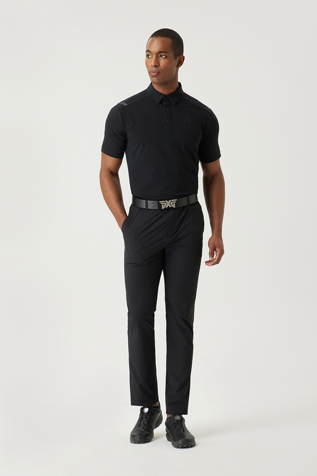 SUMMER WOVEN HYBRID COLLAR SHORT-SLEEVE