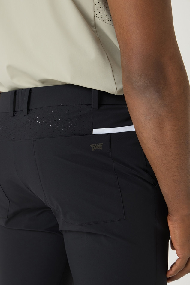 SUMMER COLOR POINT PERFORATED PANTS