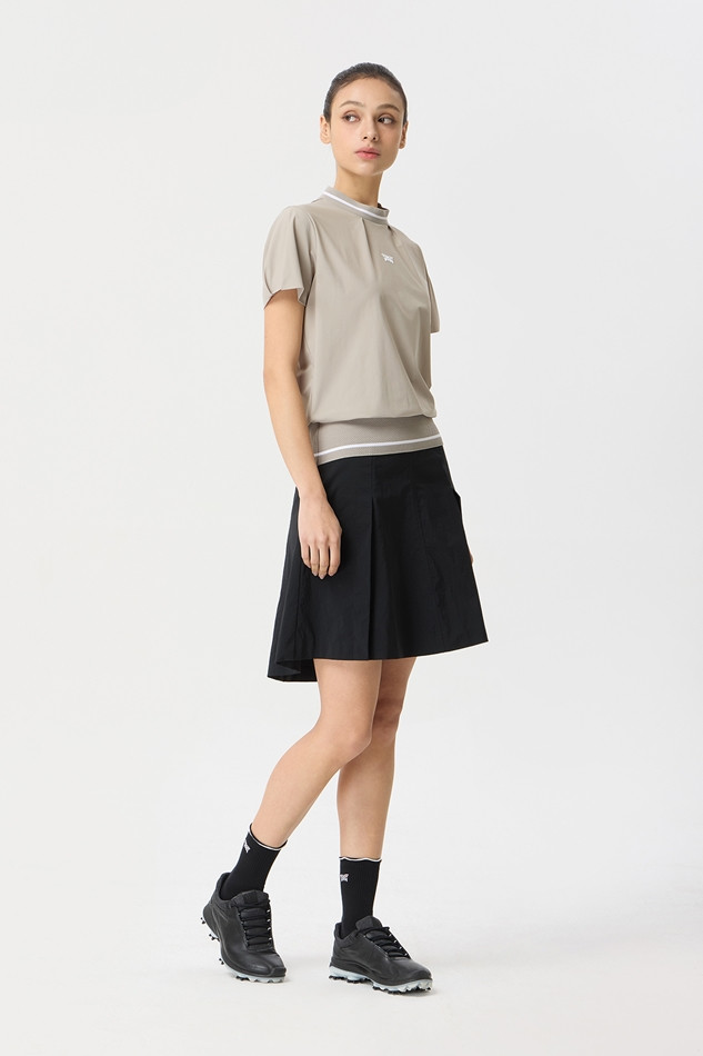 WOMENS SUMMER PIN TUK POINT SHORT-SLEEVE