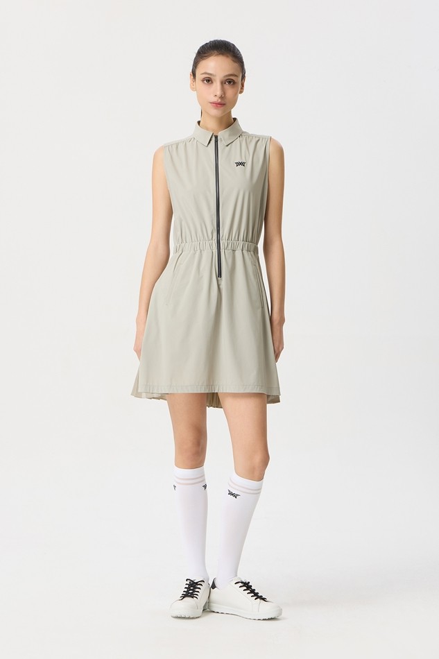WOMENS SUMMER COLLARED ONE-PIECE