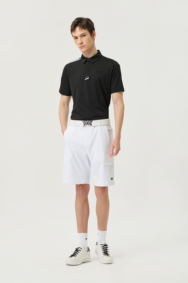 COLOR POINT COLLAR SHORT-SLEEVE