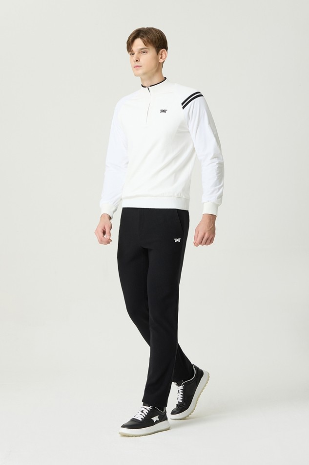 WINTER LINE POINT HALF ZIP WINDPROOF SWEATER