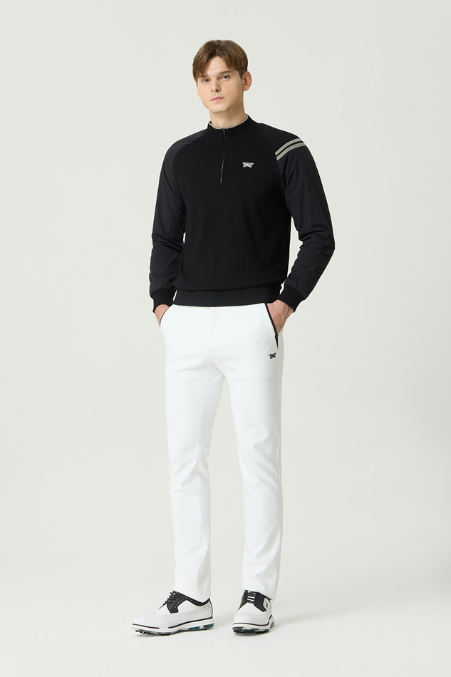 WINTER LINE POINT HALF ZIP WINDPROOF SWEATER