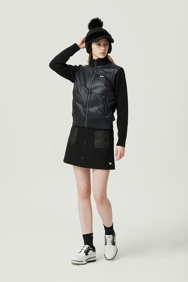 WOMEN WINTER QUILTING POINT SKIRT