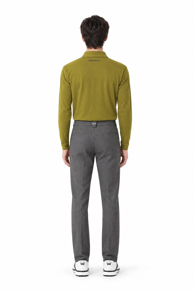 MEN ESSENTITAL BRUSHED COLLAR LONG SLEEVE PKFCM211108 MOSS GREEN 상품 이미지 4