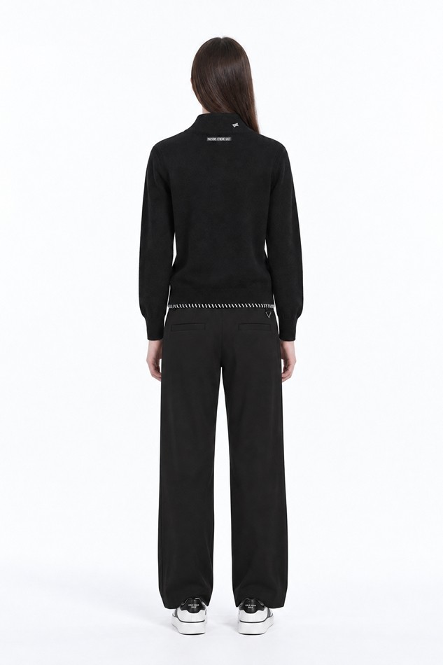 WOMEN CASHMERE SWEATER PKFCW410921 BLACK 상품 이미지 4