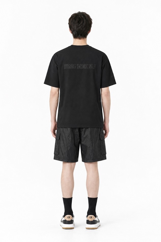 MEN LOGO ROUND SHORT SLEEVE PKFPM120121 BLACK 상품 이미지 4