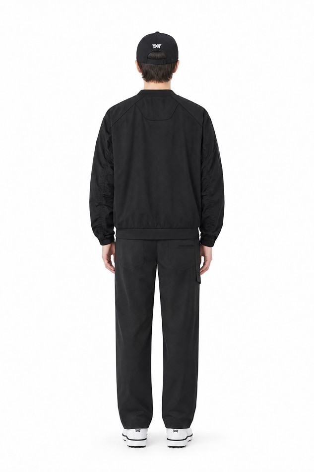 MEN GENO WOVEN HYBRID ROUND LONG SLEEVE PKFPM150821 BLACK 상품 이미지 4