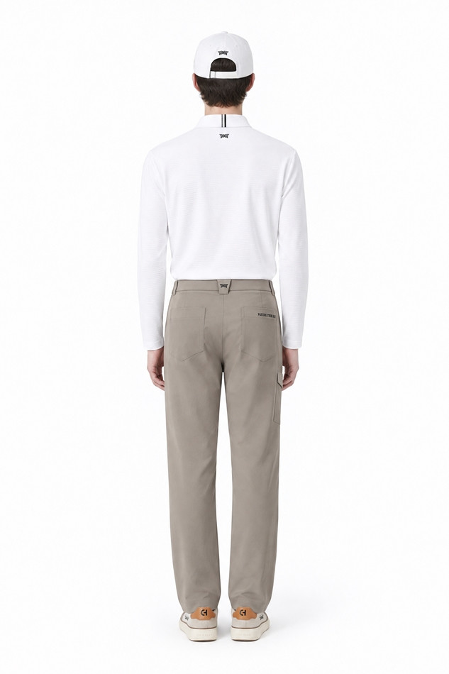 MEN TEXTURED COLLAR LONG SLEEVE PKFPM210501 WHITE 상품 이미지 4