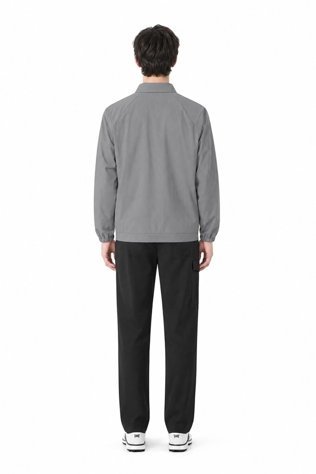 MEN WOVEN COLLAR LONG SLEEVE PKFPM210713 D/GREY 상품 이미지 4