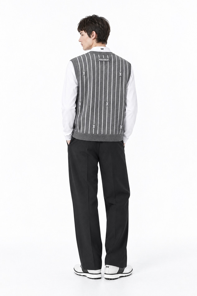 MEN WIDE FIT PANTS PKFPM510421 BLACK 상품 이미지 4
