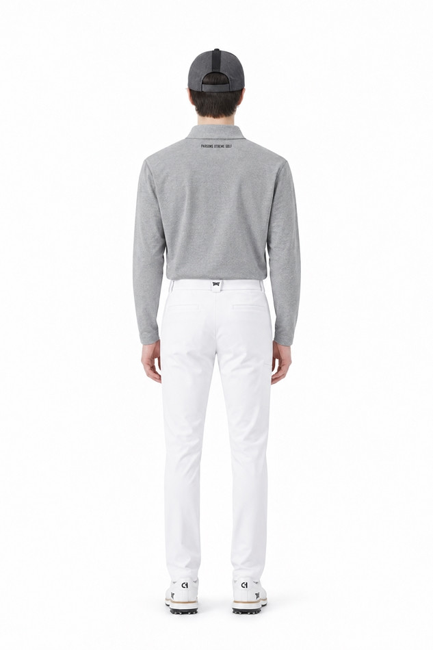MEN ESSENTIAL SLIM FIT PANTS PKFPM510501 WHITE 상품 이미지 4