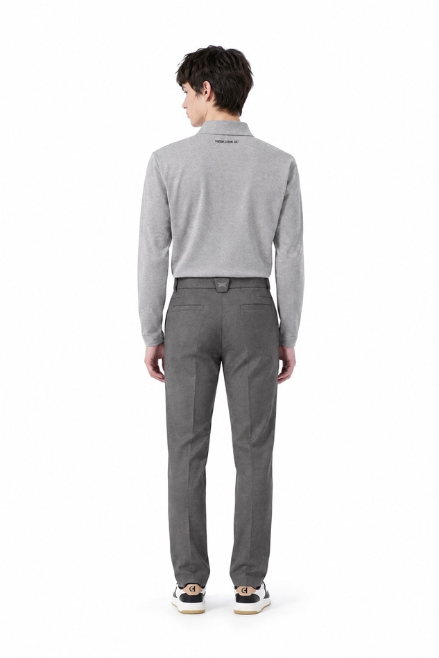 MEN WOOL STANDARD FIT PANTS PKFPM511012 M/GREY 상품 이미지 4
