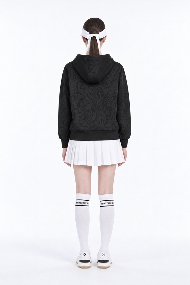 WOMEN DAMASCUS HOOD LONG SLEEVE PKFPW150521 BLACK 상품 이미지 4