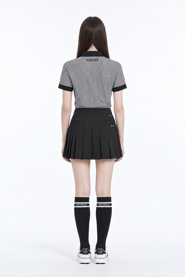 WOMEN ESSENTIAL RIB SHORT SLEEVE PKFPW220221 BLACK 상품 이미지 4