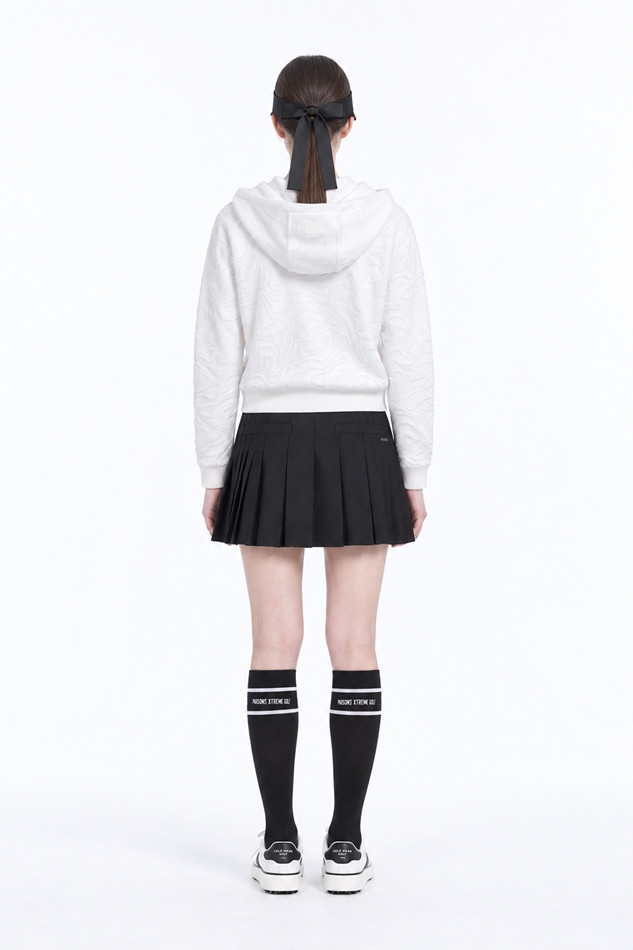 WOMEN DAMASCUS ZIP-UP CARDIGAN PKFPW430601 WHITE 상품 이미지 4