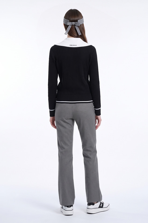 WOMEN BOOTCUT PANTS PKFPW510412 M/GREY 상품 이미지 4