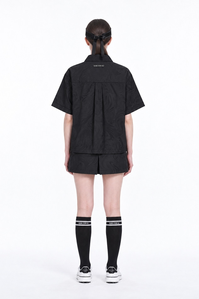 WOMEN DAMASKUS JQD SKIRT PKFPW560321 BLACK 상품 이미지 4