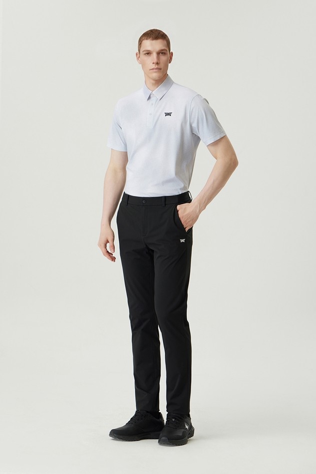 MEN GRADATION PATTERN COLLAR SHORT SLEEVE