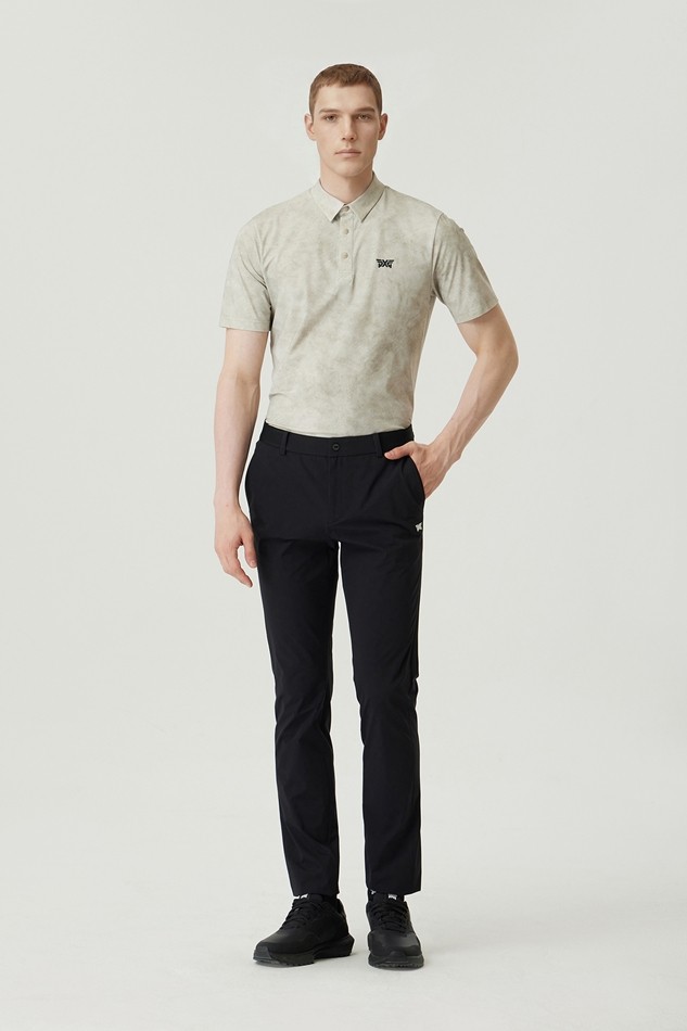 MEN PATTERN COLLAR SHORT SLEEVE