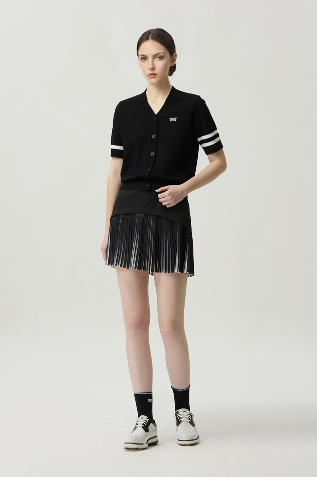 WOMEN SHORT SLEEVE KNIT CARDIGAN