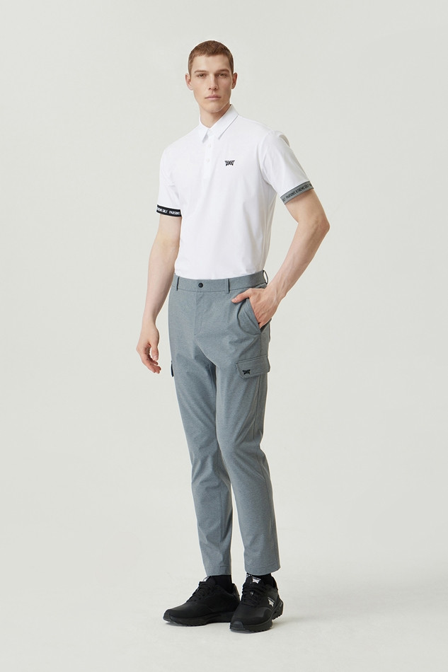 MNS COLOR CONTRAST POINT COLLAR SHORT SLEEVE