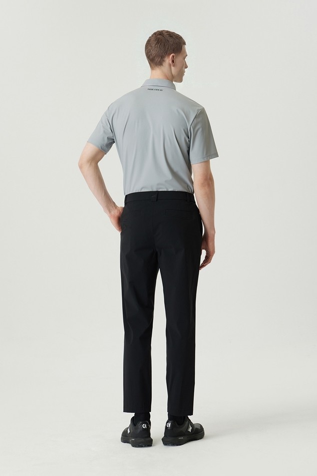 MEN AIR HOLE COLLAR SHORT SLEEVE