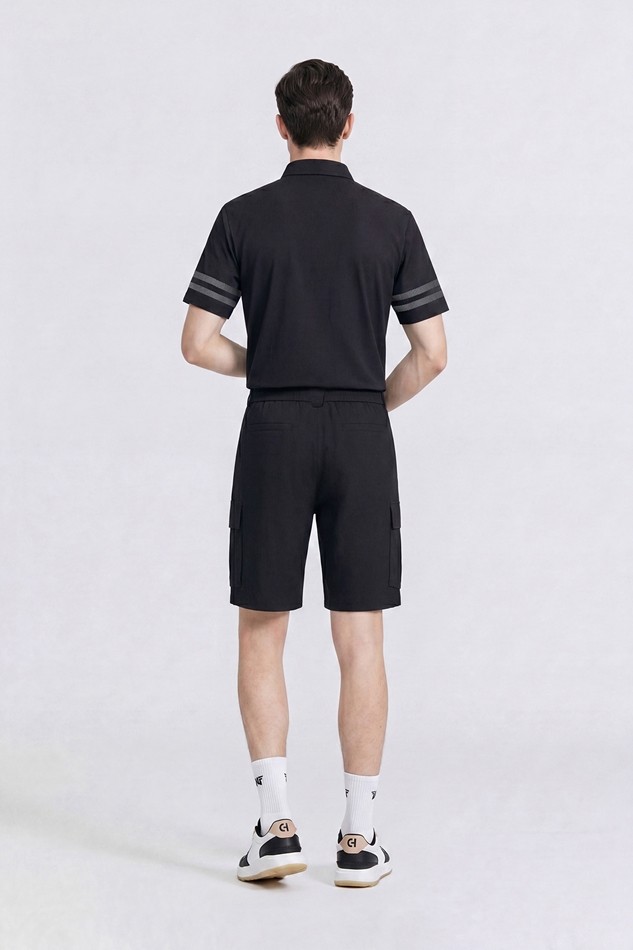 MEN NEW TEXTURED COOLING COLLAR SHORT SLEEVE