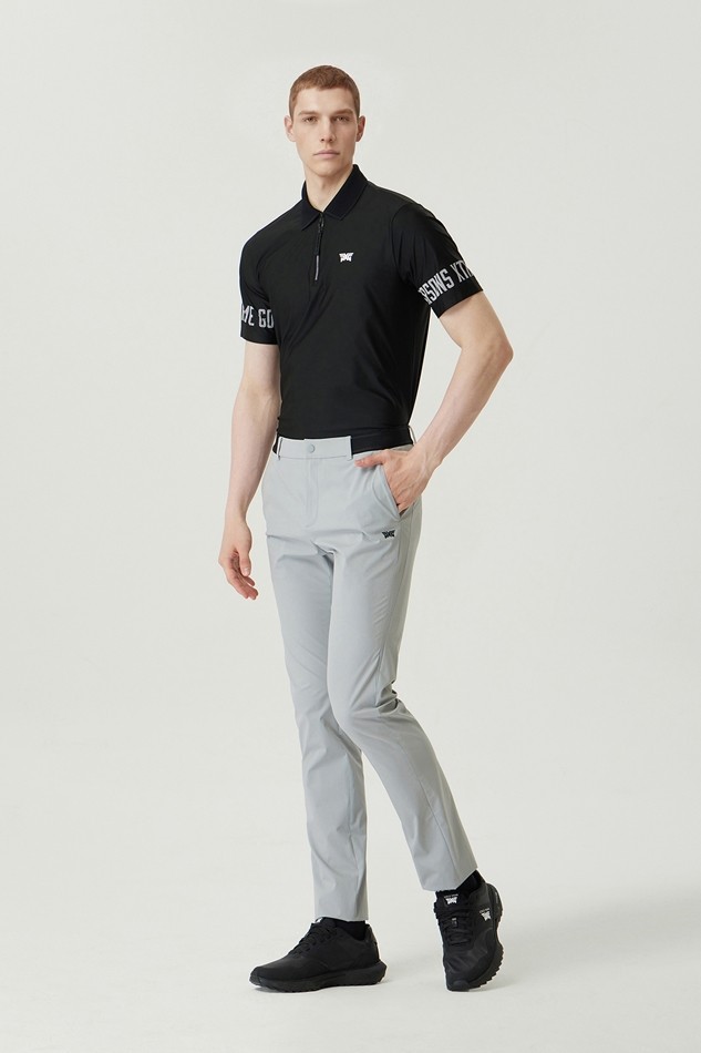 MEN PERFORATED SLIM FIT PANTS