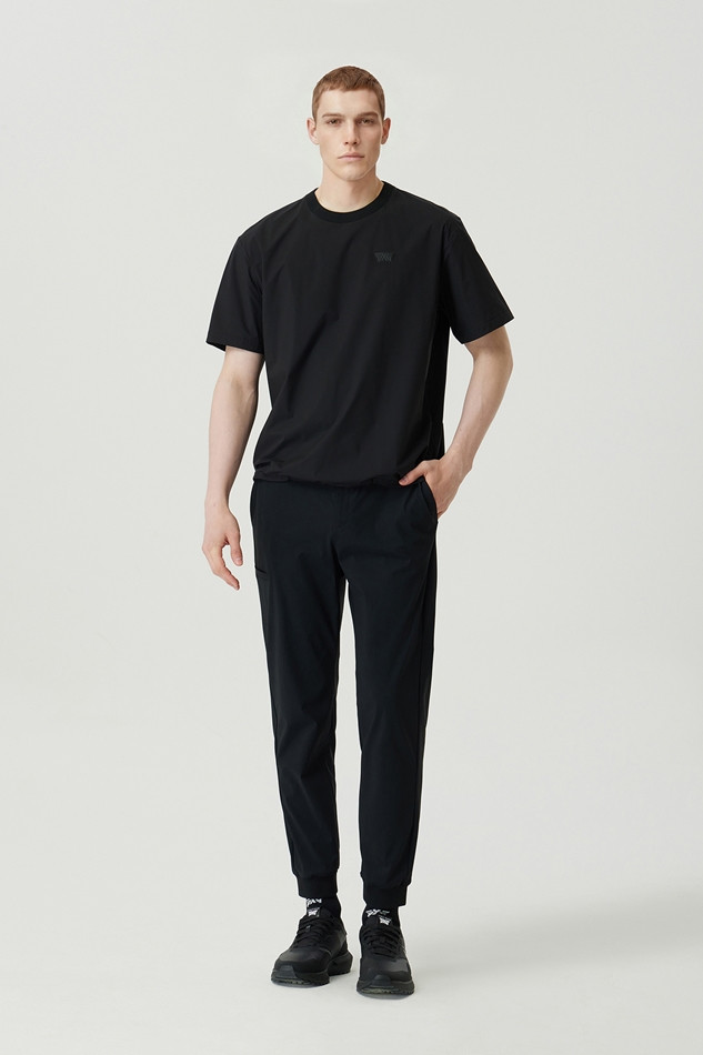 MEN ROUND NECK SHORT SLEEVE ANORAK JACKET