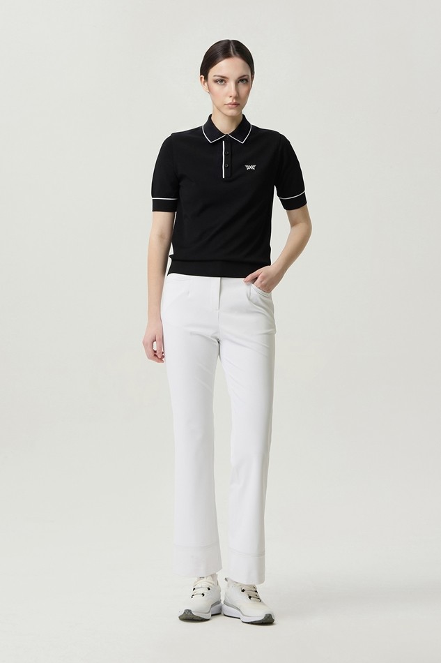 WOMEN TWILL REGULAR BOOTS CUT PANTS