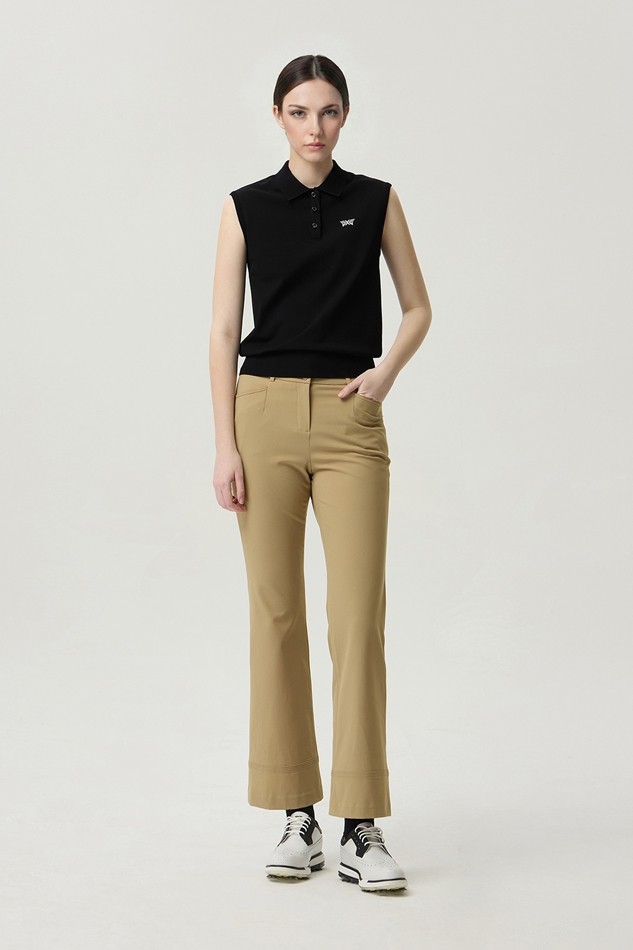WOMEN TWILL REGULAR BOOTS CUT PANTS