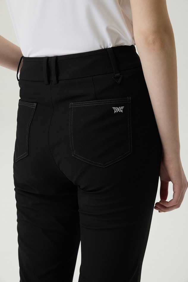 WOMEN TWILL REGULAR BOOTS CUT PANTS