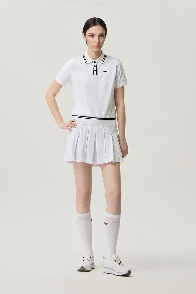 WOMEN JACQUARD FLARE SKIRTS