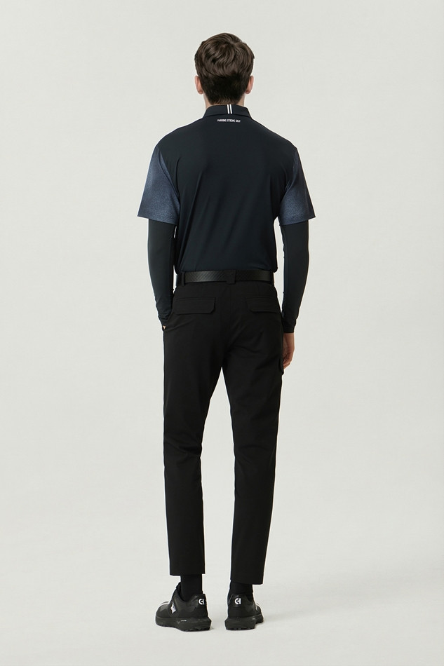 MEN COOL SLEEVE LAYERD COLLAR LONG SLEEVE