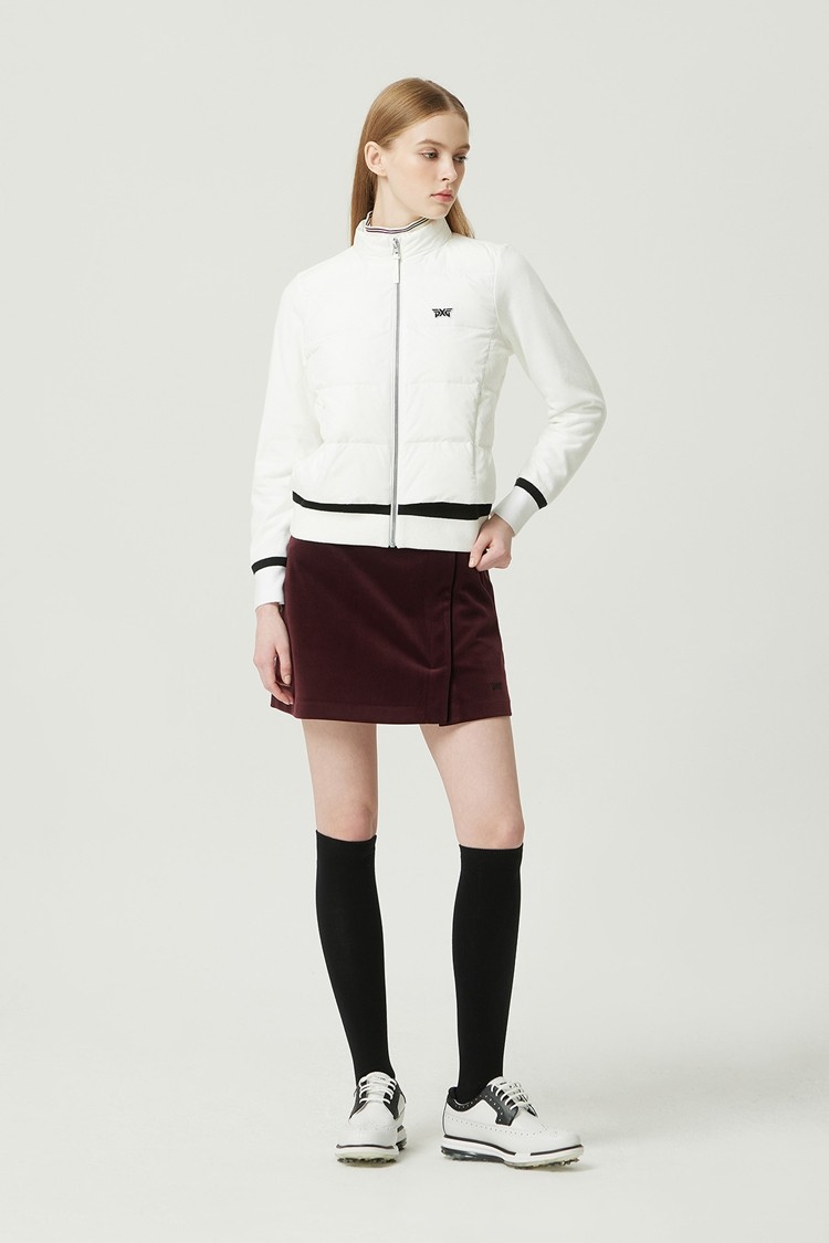 WOMEN WINTER KNIT HYBRID SWING DOWN JARKET