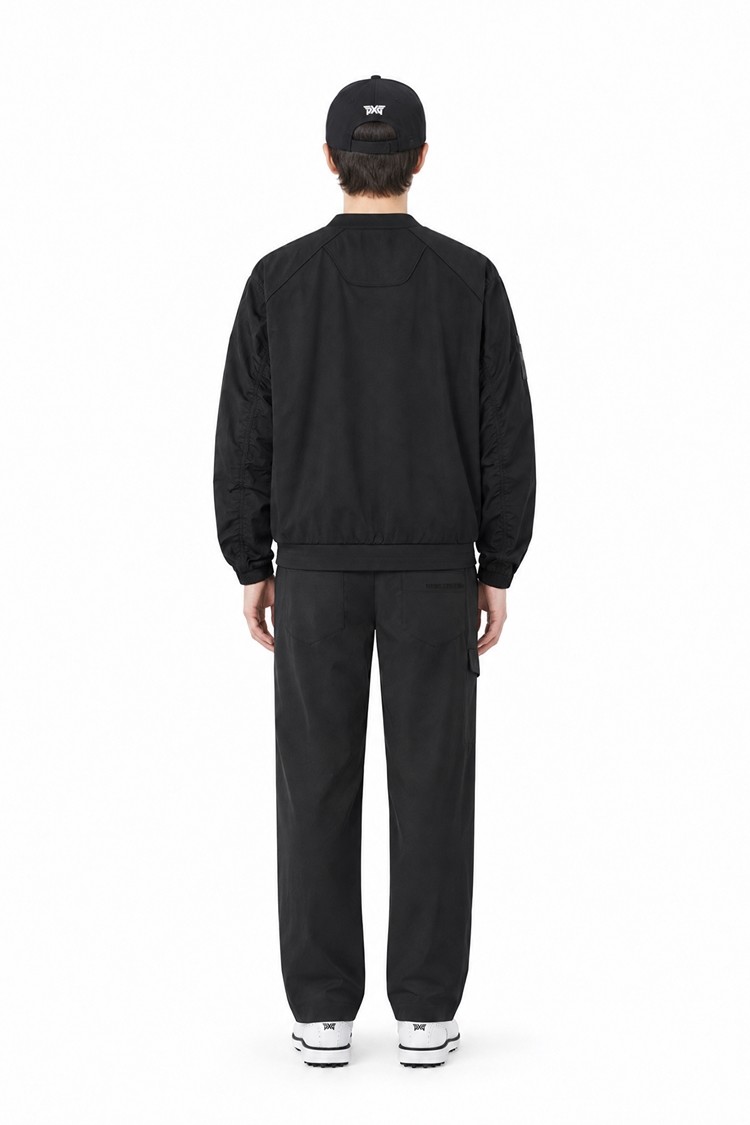 MEN GENO WOVEN HYBRID ROUND LONG SLEEVE PKFPM150821 BLACK 상품 이미지 4