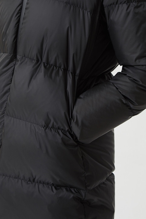 WOMEN WINTER FOX FUR HOOD LONG DOWN JUMPER