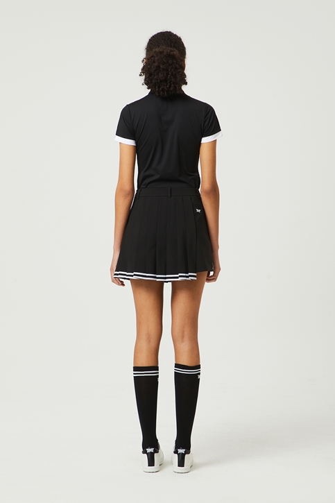 WOMEN HYBRID PLEATED SKIRT