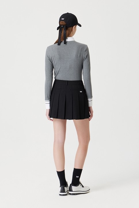 WOMEN TEXTURED COLLAR LONG-SLEEVE