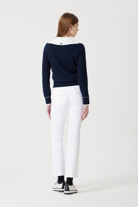 WOMEN COLOR POINT SWEATER