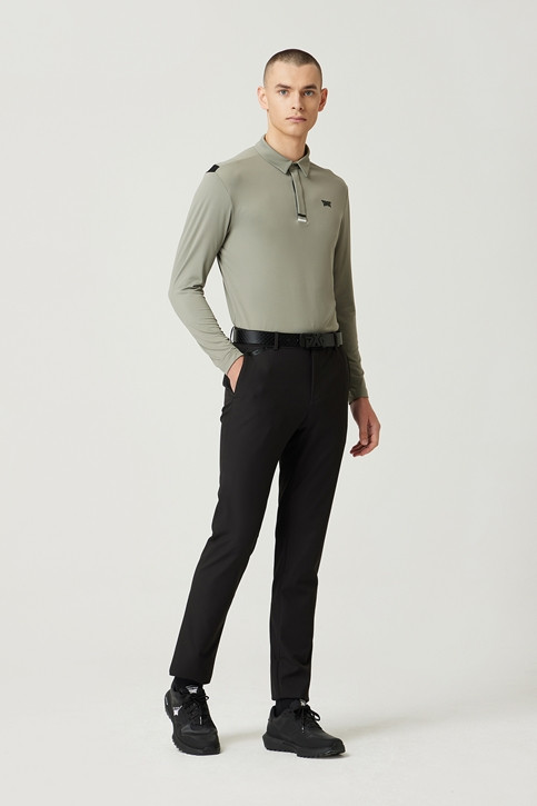 BAND POINT COLLAR LONG-SLEEVE