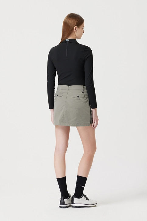 WOMEN SCARF COLLAR LONG-SLEEVE