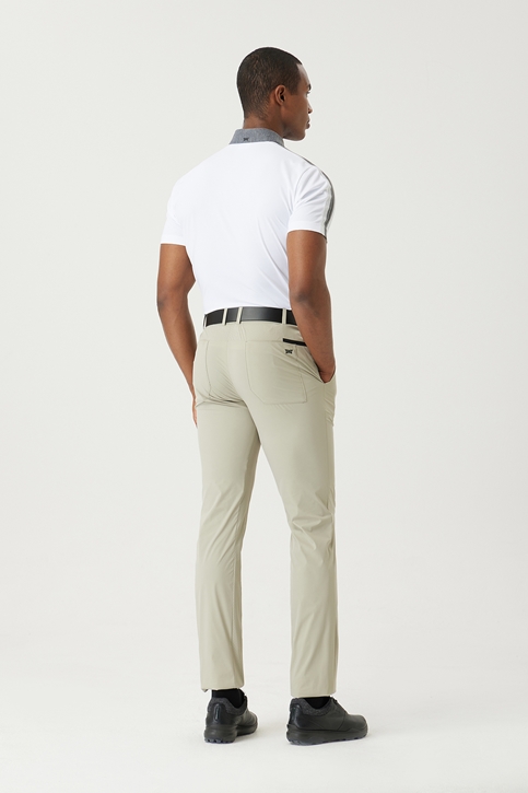 SUMMER COLOR POINT PERFORATED PANTS