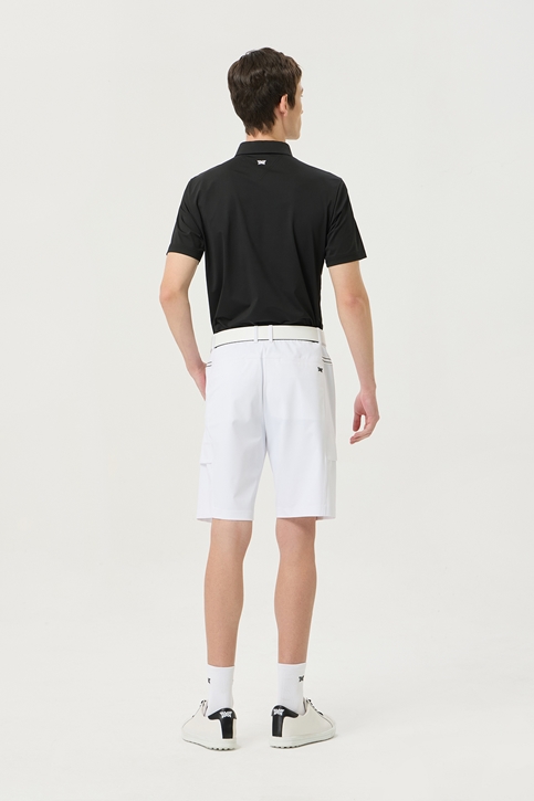 COLOR POINT COLLAR SHORT-SLEEVE